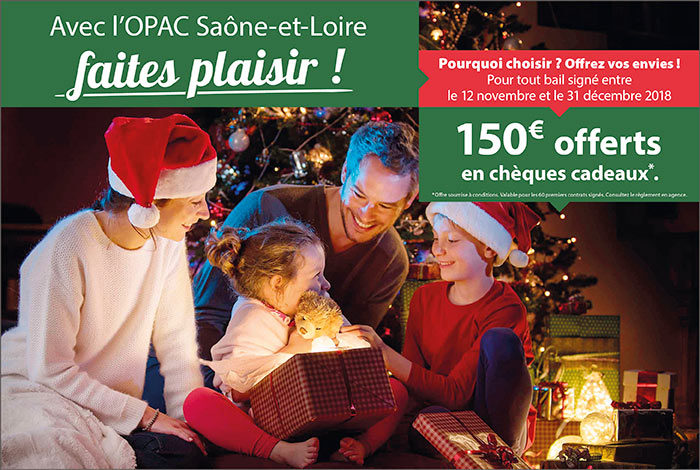 Avec l'OPAC Saône et Loire, faites plaisir !