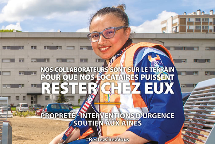Nous sommes sur le terrain pour que nos locataires puissent rester chez eux