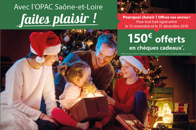 Avec l'OPAC Saône et Loire, faites plaisir !