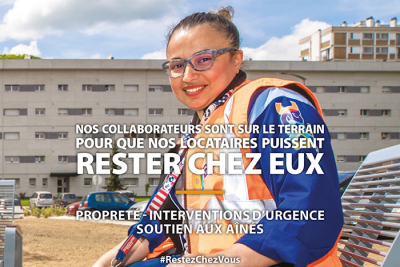 Nous sommes sur le terrain pour que nos locataires puissent rester chez eux
