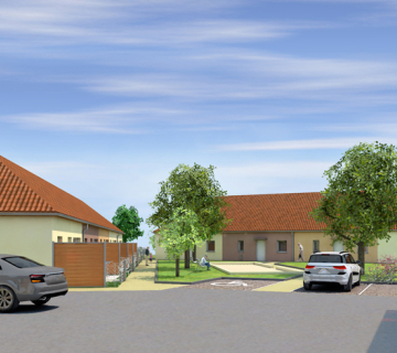 Neufs logements individuels pour seniors en construction à Gergy