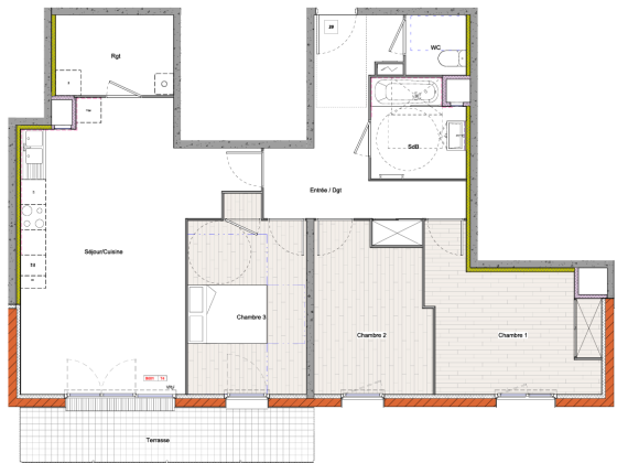 Appartement Le Creusot 4 pièces - 624.94€