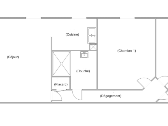 Appartement Saint-Yan 3 pièces - 555.91€