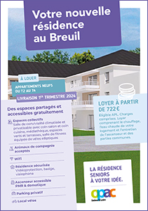 Flyer votre nouvelle résidence seniors à Hurigny - OPAC Saône-et-Loire - 71